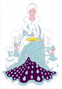 “a girl with donut shaped halo”/５１００円