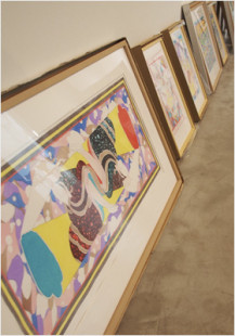 個展「ひかりはゆがみ」搬入風景