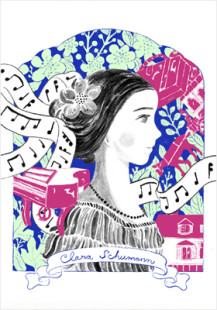 a portrait of Clara Schumann