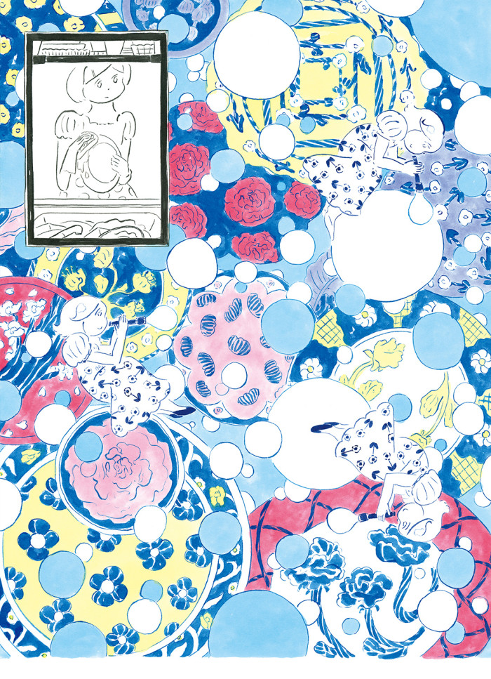 花と生活#12花柄と皿洗い